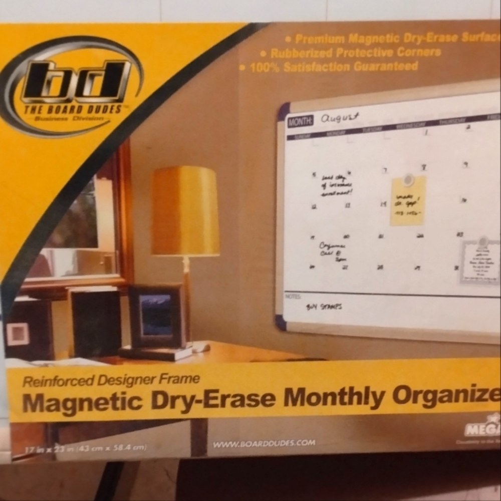 Dry erase calendar